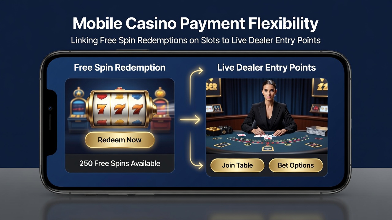 Illustration of loyalty tier progression from mobile slots through live dealer games via flexible payments