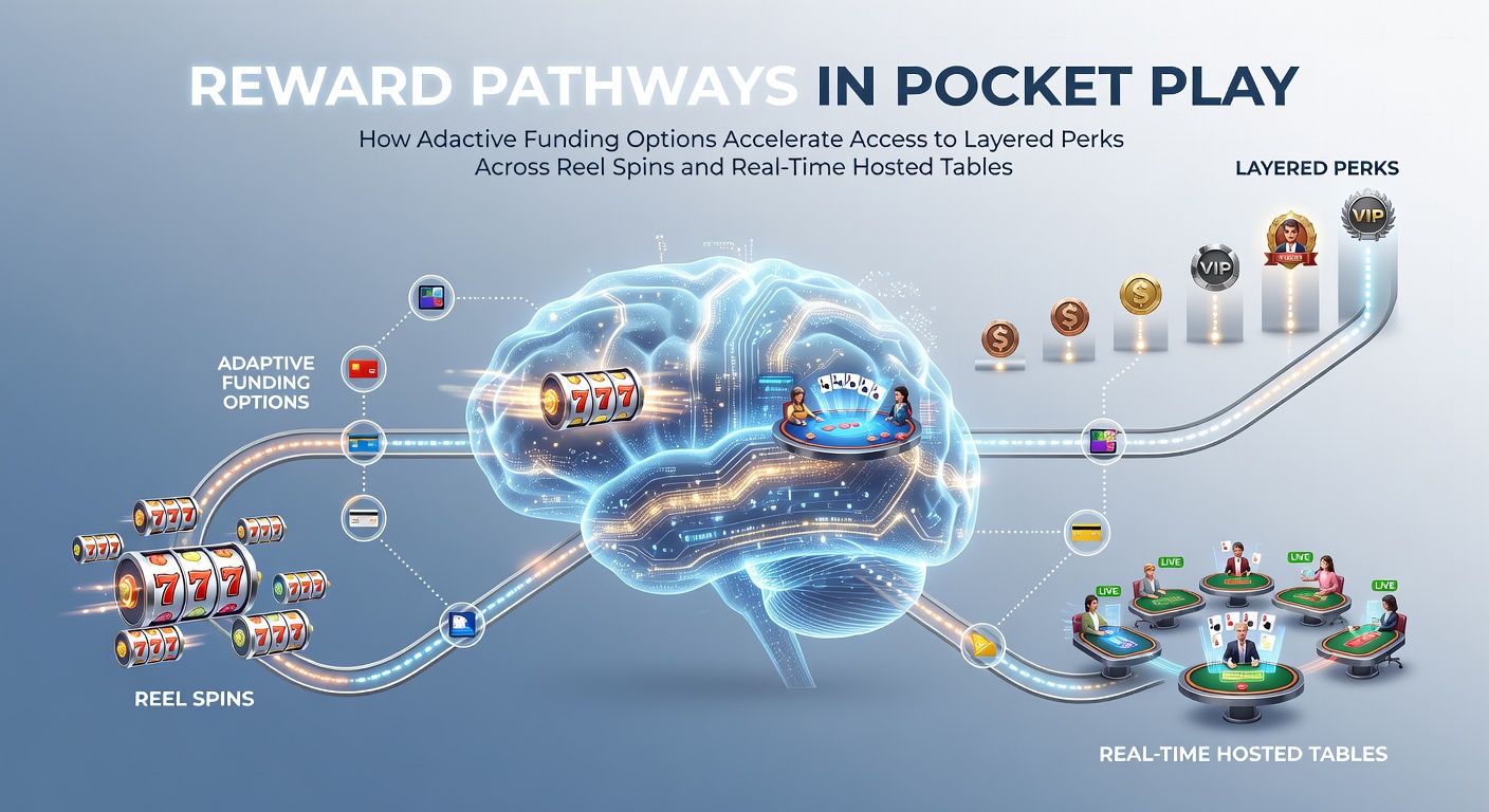 Mobile device displaying layered reward pathways connecting slot spins to live table perks through adaptive funding