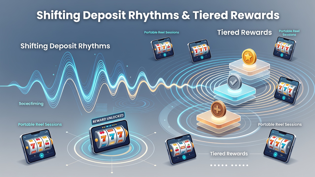 Analytics dashboard displaying deposit patterns and loyalty tier progression for mobile slots and live streams