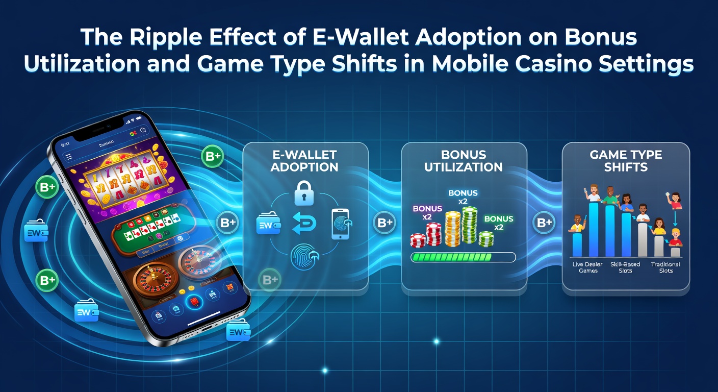 Mobile casino app interface displaying e-wallet payment options and active bonus indicators