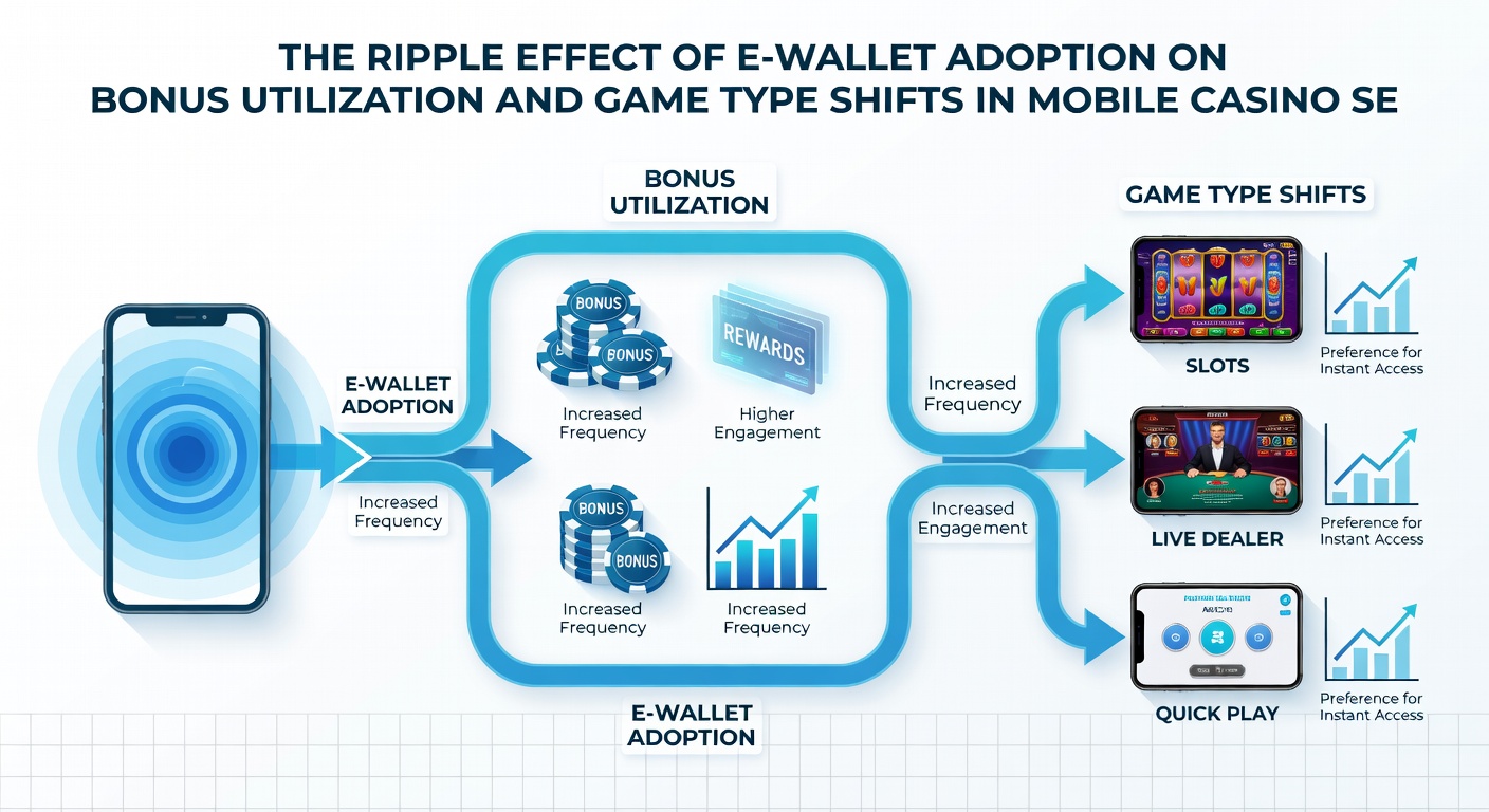 Player analytics dashboard highlighting game category transitions after e-wallet deposits